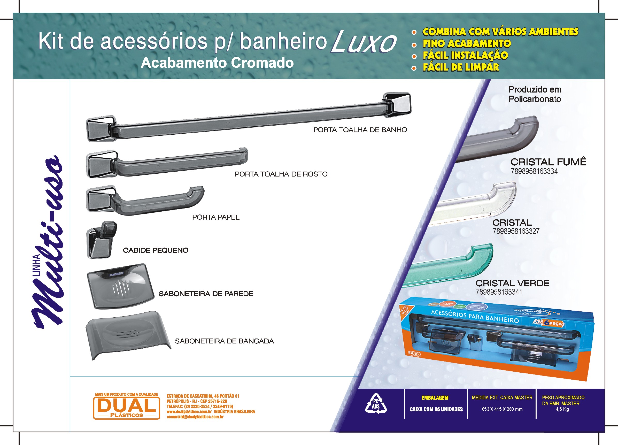 LAMINA KIT BANHEIRO fumê LUXO